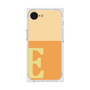 プレミアムスクエアケース［ オリジナル - initial two tone - E orange ］