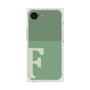 プレミアムスクエアケース［ オリジナル - initial two tone - F green ］