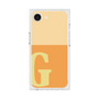 プレミアムスクエアケース［ オリジナル - initial two tone - G orange ］