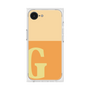 プレミアムスクエアケース［ オリジナル - initial two tone - G orange ］