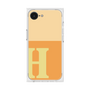 プレミアムスクエアケース［ オリジナル - initial two tone - H orange ］