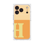 プレミアムスクエアケース［ オリジナル - initial two tone - H orange ］