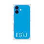 プレミアムスクエアケース［ オリジナル - ESTJ 幹部 - アルファベット - ブルー ］