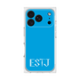 プレミアムスクエアケース［ オリジナル - ESTJ 幹部 - アルファベット - ブルー ］