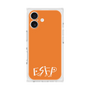 プレミアムスクエアケース［ オリジナル - ESFP エンターテイナー - アルファベット - オレンジ ］