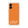プレミアムスクエアケース［ オリジナル - ESFP エンターテイナー - アルファベット - オレンジ ］