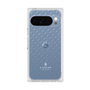 プレミアムスクエアケース［ LANVIN COLLECTION - ロゴパターン - ブルー ］