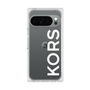 プレミアムスクエアケース［ MICHAEL KORS - Logo - White ］
