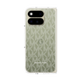 プレミアムスクエアケース［ MICHAEL KORS - Signiture - Clear White ］