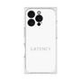 プレミアムスクエアケース［ LATENCY - Logotype - White ］