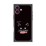 プレミアムスクエアケース［ 食いしん坊なねこ - Black ］
