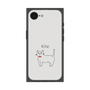 プレミアムスクエアケース［ 蝶ネクタイねこ - White ］