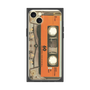 プレミアムスクエアケース［ RETORO CASSETTE TAPE - Skeleton Orange ］