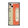 プレミアムスクエアケース［ RETORO CASSETTE TAPE - Opacity White ］