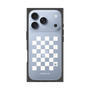 プレミアムスクエアケース［ Racing checkered flag White - レーシングチェッカーフラッグ ホワイト ］