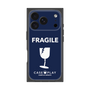 プレミアムスクエアケース［ FRAGILE - Navy ］