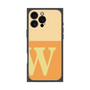 プレミアムスクエアケース［ オリジナル - initial two tone - W orange ］