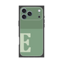 プレミアムスクエアケース［ オリジナル - initial two tone - E green ］