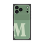 プレミアムスクエアケース［ オリジナル - initial two tone - M green ］