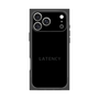 プレミアムスクエアケース［ LATENCY - Logotype - Black ］