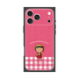 プレミアムスクエアケース［ ちびまる子ちゃん - ピンクチェック ］