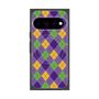 プレミアムスクエアケース with Pixelsnap［ Argyle - Purple ］