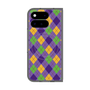 プレミアムスクエアケース with Pixelsnap［ Argyle - Purple ］