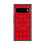 プレミアムスクエアケース with Pixelsnap［ Argyle - Red ］