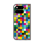プレミアムスクエアケース with Pixelsnap［ CASEPLAY Rainbow Check ］