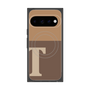 プレミアムスクエアケース with Pixelsnap［ オリジナル - initial two tone - T brown ］