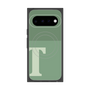 プレミアムスクエアケース with Pixelsnap［ オリジナル - initial two tone - T green ］