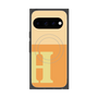 プレミアムスクエアケース with Pixelsnap［ オリジナル - initial two tone - H orange ］