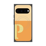 プレミアムスクエアケース with Pixelsnap［ オリジナル - initial two tone - P orange ］