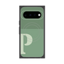 プレミアムスクエアケース with Pixelsnap［ オリジナル - initial two tone - P green ］