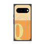 プレミアムスクエアケース with Pixelsnap［ オリジナル - initial two tone - Q orange ］