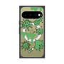 プレミアムスクエアケース with Pixelsnap［ PAINTING SMILE Green ］