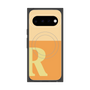 プレミアムスクエアケース with Pixelsnap［ オリジナル - initial two tone - R orange ］