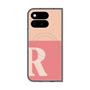 プレミアムスクエアケース with Pixelsnap［ オリジナル - initial two tone - R pink ］