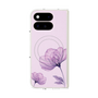 プレミアムスクエアケース with Pixelsnap［ Natural Flower - Purple ］