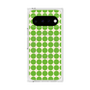 プレミアムスクエアケース with Pixelsnap［ Big Dot - Green ］