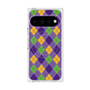 プレミアムスクエアケース with Pixelsnap［ Argyle - Purple ］
