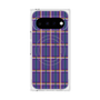 プレミアムスクエアケース with Pixelsnap［ Tartan Check - Purple ］
