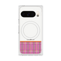 プレミアムスクエアケース with Pixelsnap［ CASEPLAY Tartan Check - Pink ］