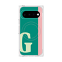 プレミアムスクエアケース with Pixelsnap［ オリジナル - initial color line - G green ］