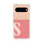 プレミアムスクエアケース with Pixelsnap［ オリジナル - initial two tone - S pink ］
