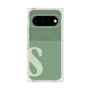 プレミアムスクエアケース with Pixelsnap［ オリジナル - initial two tone - S green ］
