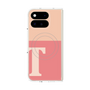 プレミアムスクエアケース with Pixelsnap［ オリジナル - initial two tone - T pink ］