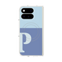 プレミアムスクエアケース with Pixelsnap［ オリジナル - initial two tone - P blue ］