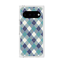 プレミアムスクエアケース with Pixelsnap［ Argyle - Blue ］