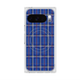 プレミアムスクエアケース with Pixelsnap［ Tartan Check - Blue ］